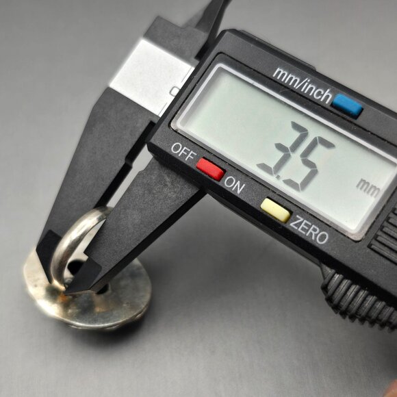 925 Sterling Silver Plt Dichroic Glass Ring Size 8 White Iridescent Bezel Set - Picture 7 of 13